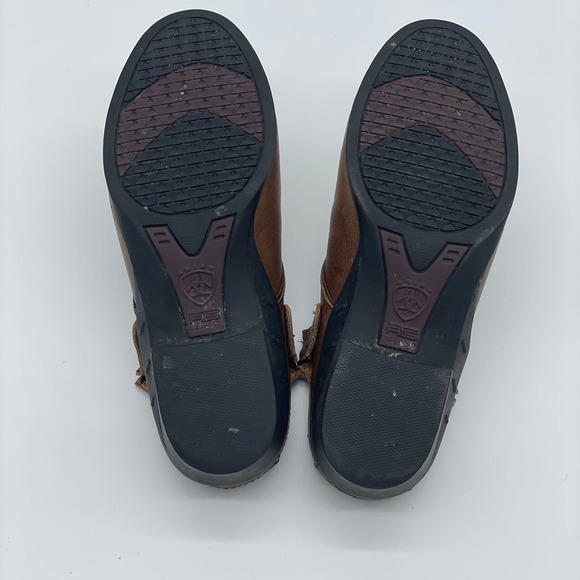 Ariat Women's Brown Leather Slip-On Back-Strap Comfort Clogs  #10023106 - Size 6 - Picture 11 of 14